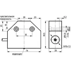 Индуктивный датчик ТЕКО ISB I6A-43N-10-LZ