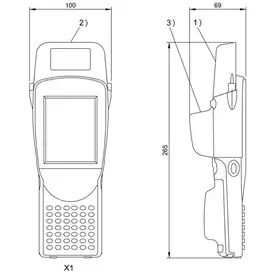 RFID портативный прибор чтения-записи Balluff BIS M-870-1-008-X-004