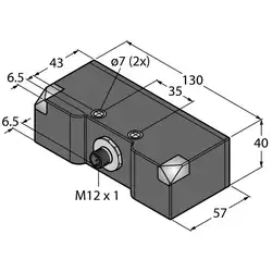 Индуктивный датчик TURCK NI30U-Q130WD-VP6X2-H1141