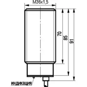 Индуктивный датчик ТЕКО ISB A91A-019G-12-L