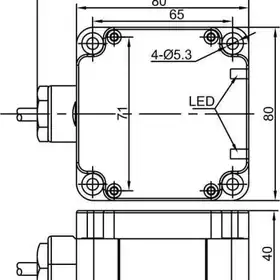 Индуктивный датчик LANBAO LE80XZSF40ELC-D