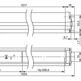 Многолучевой барьер безопасности Balluff BLG 4A-090-50X-B04-O01-SX