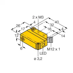 Индуктивный датчик TURCK BI5U-Q12-AN6X2-H1141