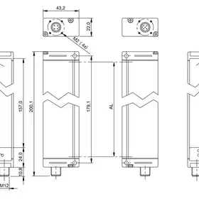 Световая завеса Balluff BLG 1-015-210-070-PV01-SX