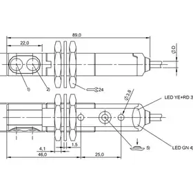 Оптический датчик Balluff BOS 18KW-PA-1HA-C-02