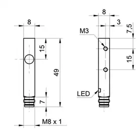 Индуктивный датчик Baumer IFFM 08N3703/O2S35L