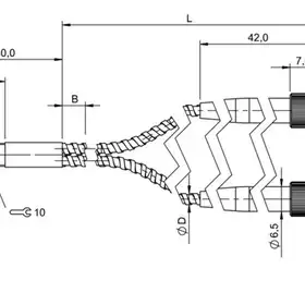 Оптоволоконный кабель Balluff BFO S1-XAT-07B-MZG-16-01