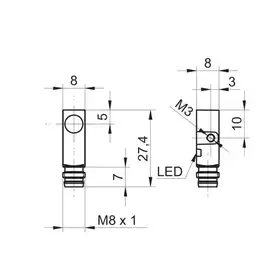 Индуктивный датчик Baumer IFFM 08P37A5/O1S35L