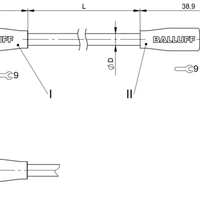 Соединительный кабель Balluff BCC M324-M314-30-304-EX44T2-050