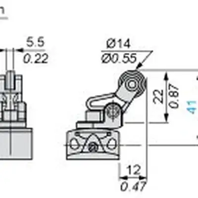 Kонцевой выключатель Telemecanique XCKD2127G11