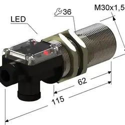 Индуктивный датчик Мега-К VB2-30M115-10B82-T