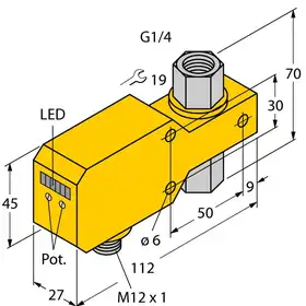 Датчик потока TURCK FCI-D06CTP-LIX-H1141