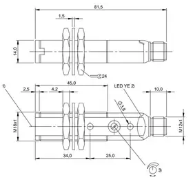 Оптический датчик Balluff BLE 18KF-NA-1LT-S4-C
