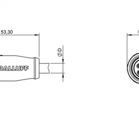 Разъем с кабелем Balluff BCC A314-0000-20-003-VX44W6-060