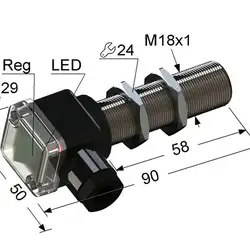 Емкостный датчик Мега-К PS1-18M90-5B21-B