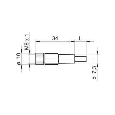 Разъем с кабелем Baumer ESG 32SH0500
