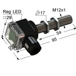 Оптический датчик (излучатель) Мега-К VB3-12M95-T12000B1-B
