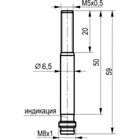 Индуктивный датчик ТЕКО ISB AC0B-32N-1,5-LS402