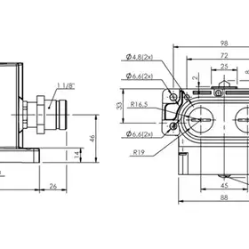Блочный выключатель Balluff BNS 819-D05-D12-62-10-FD-S90R