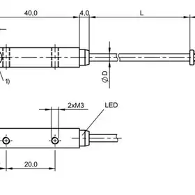 Индуктивный датчик Balluff BES Q08ZC-POC20B-BP00,37-GS49