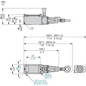 Тросовый выключатель аварийной остановки Telemecanique XY2CJS15H29