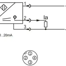 Индуктивный датчик расстояния LANBAO LR18XCN08LIM-E2