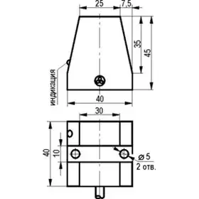 Индуктивный щелевой датчик ТЕКО ISN N3P-32P-10-LZ