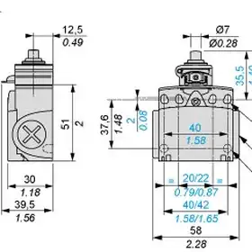 Kонцевой выключатель Telemecanique XCTR2510G11