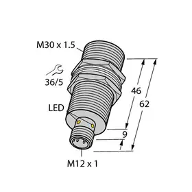 Индуктивный датчик TURCK BI10U-MT30-VP4X-H1141