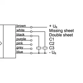 Датчик двойного листа Microsonic dbk+4/M12/3CDD/M18 E+S