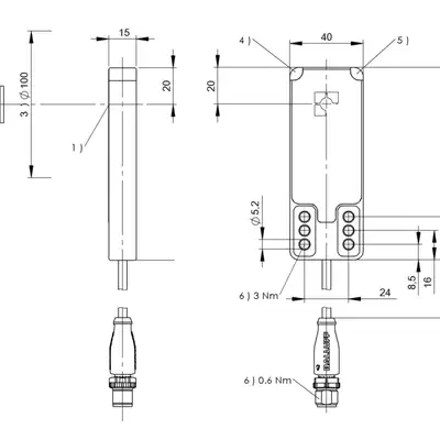 RFID головка чтения/записи Balluff BIS M-408-045-001-07-S4