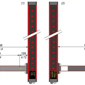 Cветовой барьер безопасности Telemecanique XUSZASL2PPS