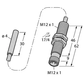 Индуктивный датчик TURCK BI1.5-EH04-0.3-M12-SIU-H1141