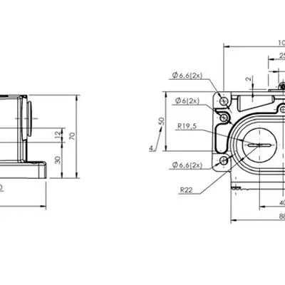 Блочный выключатель Balluff BNS 813-D02-R12-100-20-01