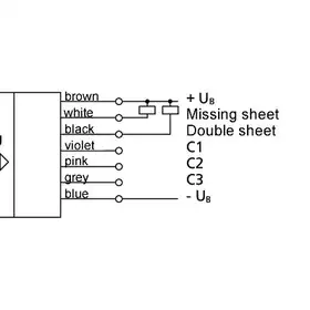 Датчик двойного листа Microsonic dbk+4/WK/3BEE/M18 E+S