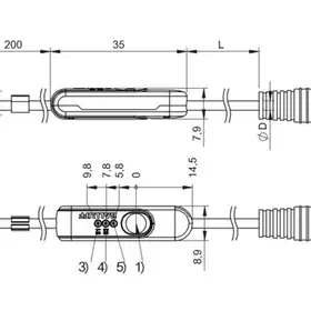 Магнитный датчик для цилиндра Balluff BMF 235K-H-NS-C-A2-S75-00,3