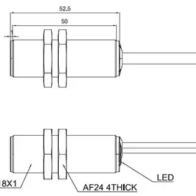 Индуктивный датчик LANBAO LR18XBF05DNCP