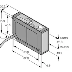 Лазерный датчик расстояния Banner LG10A65PI
