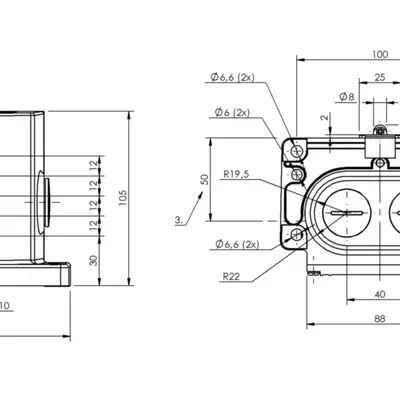 Блочный выключатель Balluff BNS 829-D05-R12-100-10