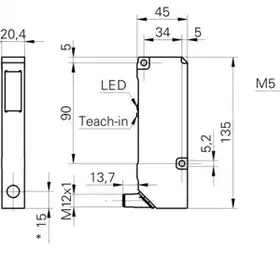 Лазерный датчик расстояния Baumer OADM 21I6480/S14F