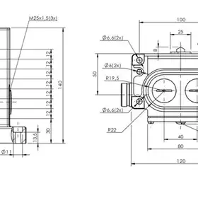 Блочный выключатель Balluff BNS 819-D08-D12-100-10-FD-S90L
