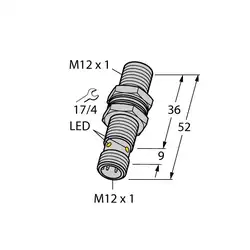 Индуктивный датчик TURCK BI6U-MT12-IOL6X2-H1141