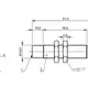 Емкостной датчик уровня Balluff BCS M12B4G1-NSC80H-EP02