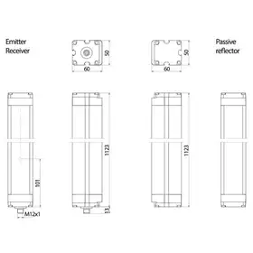 Световая завеса безопасности DATASENSING LP4PF/0C-090