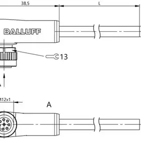 Разъем с кабелем Balluff BCC M428-0000-1A-069-PX4825-150-C033