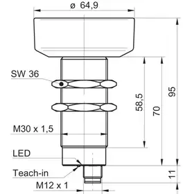 Ультразвуковой датчик расстояния Baumer UNAM 70U6131/S14