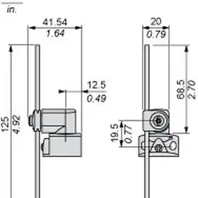Kонцевой выключатель Telemecanique XCKP2154G11