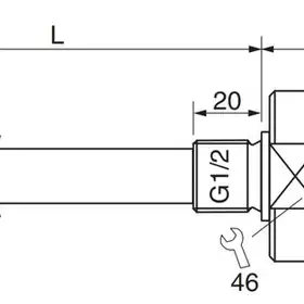 Емкостной датчик уровня EGE-Elektronik KFC 050 GSP-L100