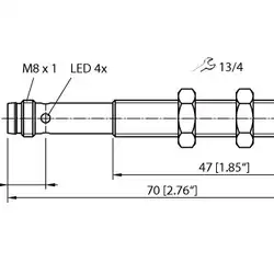 Ультразвуковой датчик TURCK RU10U-M08-UP8X-V1141