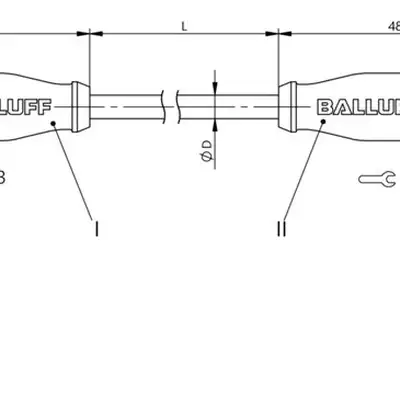 Соединительный кабель Balluff BCC M415-M414-3A-304-PX0434-200